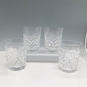 4pc Cut Glass Crystal Tumblers