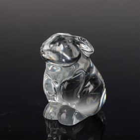 Baccarat Crystal Figurine, Rabbit
