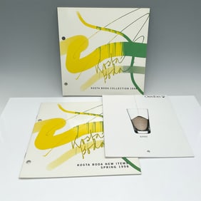 3pc Kosta Boda Catalogs & Orrefors 2000 Calendar