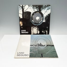 2pc Livio Seguso, Sculptor - Exhibit at Heller Gallery & Art