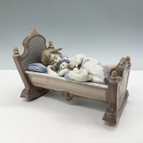 Lladro Porcelain Figurine, Rock A Bye Baby 1005717