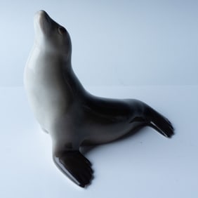 Lomonosov Porcelain Sea Lion Figurine