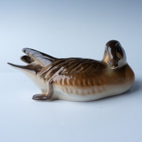 Lomonosov Porcelain Baikal Duck Figurine