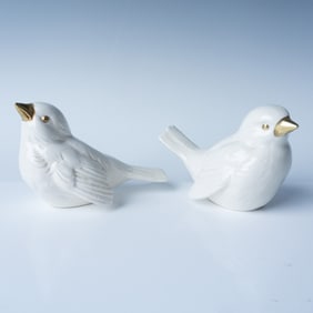 2pc Goebel Porcelain Sparrow Birds