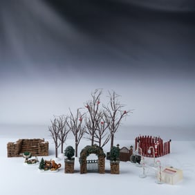 7pc Dept 56 Village Accessories Lot