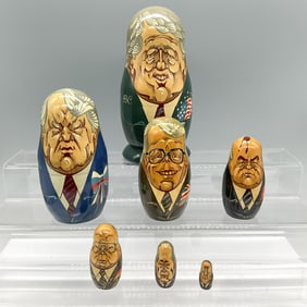 7pc Political Figures Nesting Dolls