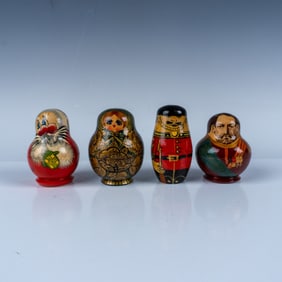 23pc in 4 Russian Wood Nesting Dolls
