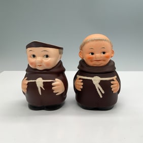 2pc Goebel Jolly Monks Sugar & Cream Set