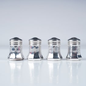 4pc Cartier Sterling Hollowware Shakers