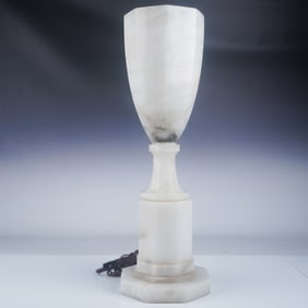 Regency Style Alabaster Table Lamp