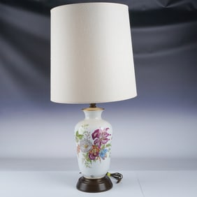 Rosenthal Floral Table Lamp with Shade