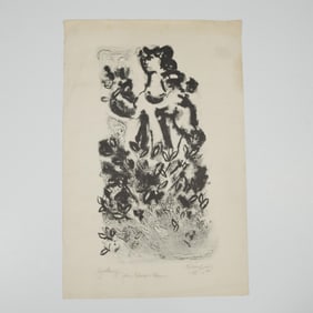 Chaim Gross, Original Lithograph on Paper, Signed