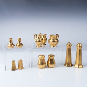 Collection of Pickard and Stouffer Gilded Tableware