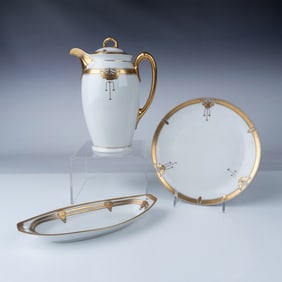 Pickard Gold Accented Porcelain Serving Set