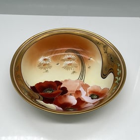 Pickard Hand Painted China Bowl with Poppy Design