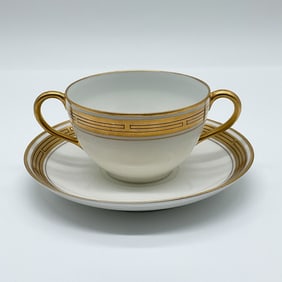 Pickard Haviland Bouillon Cup, & Pickard T&V Limoges Saucer