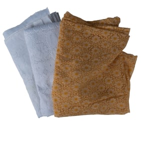 3pc Floral Designed Lace Tablecloths