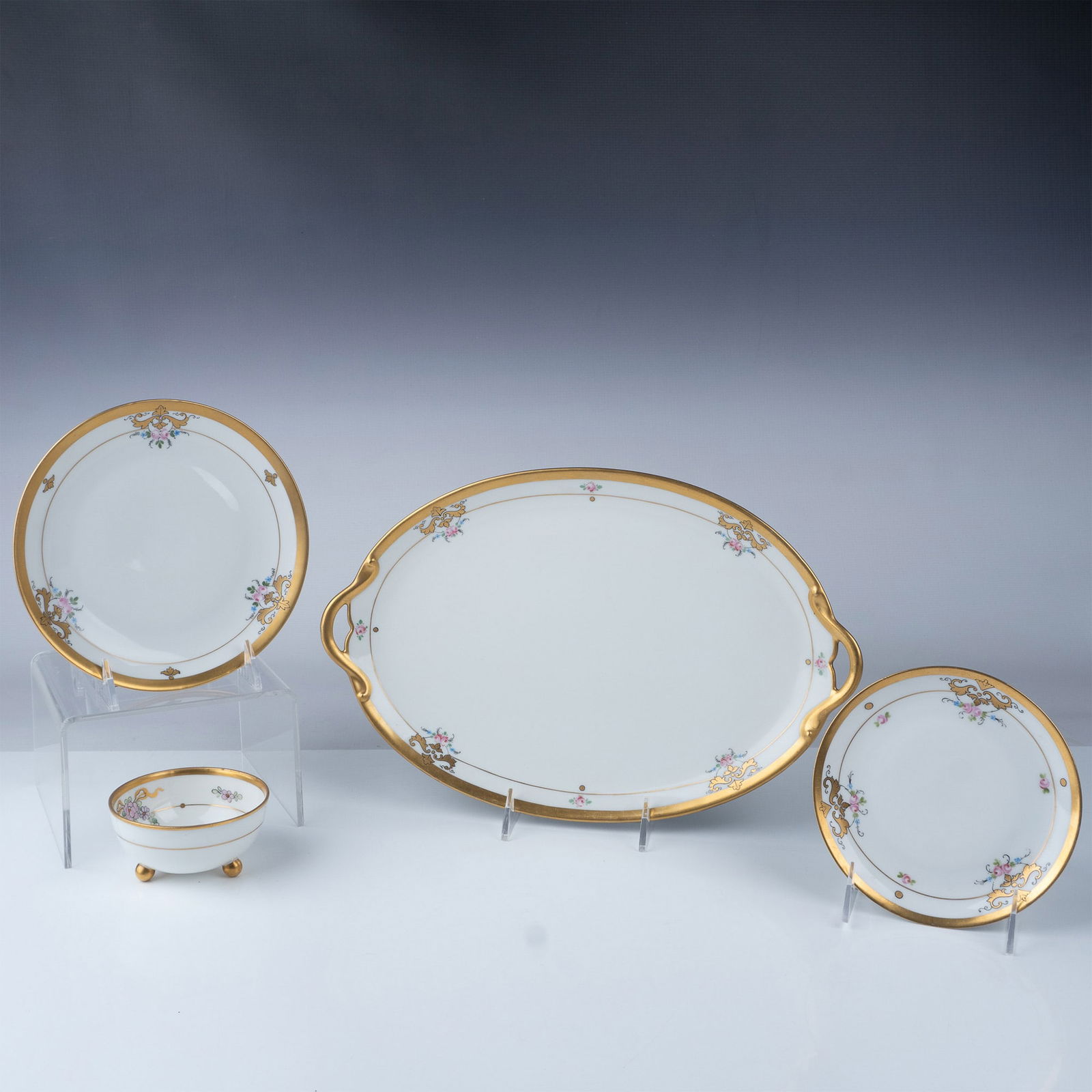 4pc Pickard Louis XIV Pattern Serving Pieces (1 of 8)