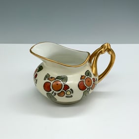 WG & Co Limoges France Hand-Painted Creamer with Gilt Accent