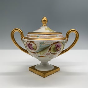 Pickard China Handpainted Lidded Sugar Bowl, Germany