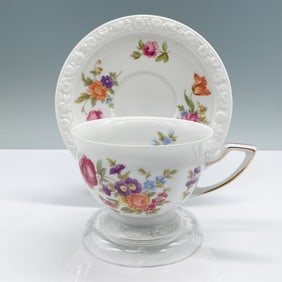 Rosenthal Cup and Saucer, Maria Flowers Pattern