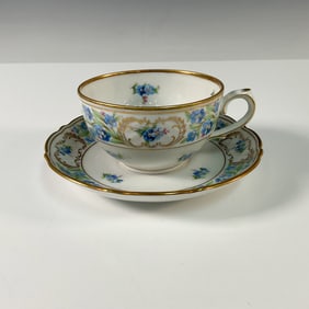 2pc Schumann Cup and Saucer Set, Forget Me Not