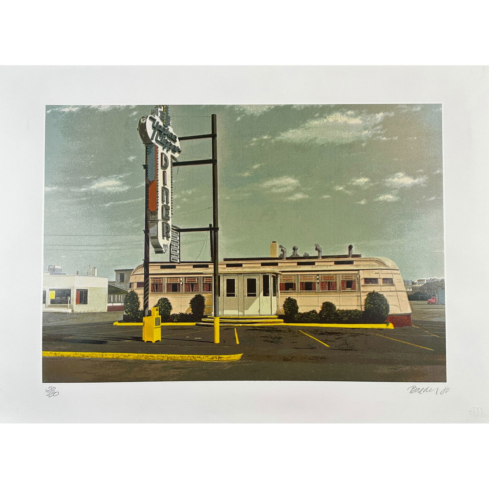 John Baeder (1938), Screenprint, Yankee Clipper, Signed (1 of 4)