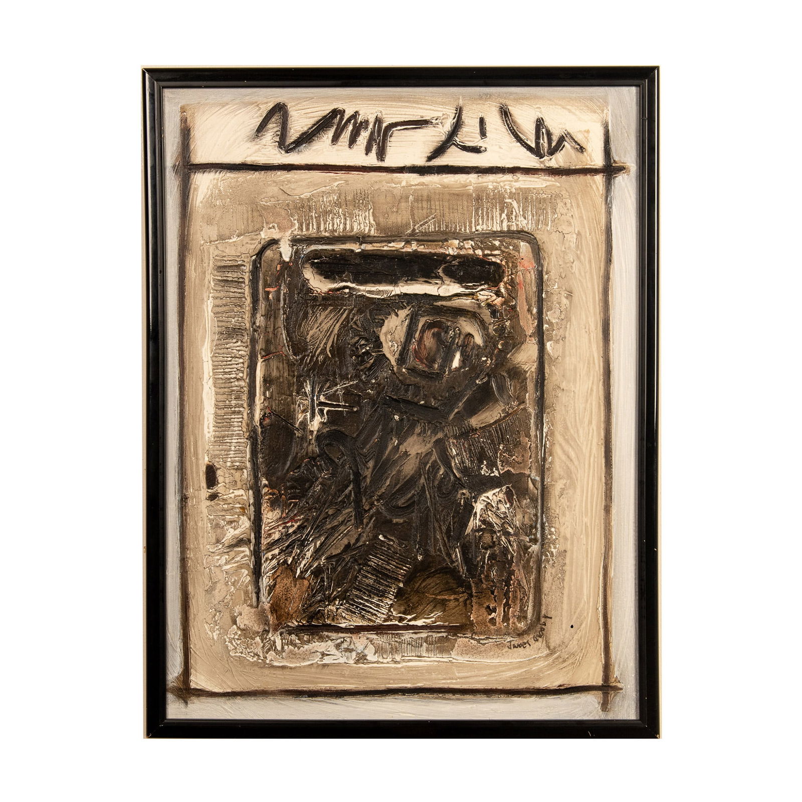 James Groody, Original Mixed Media on Board, Signed (1 of 6)