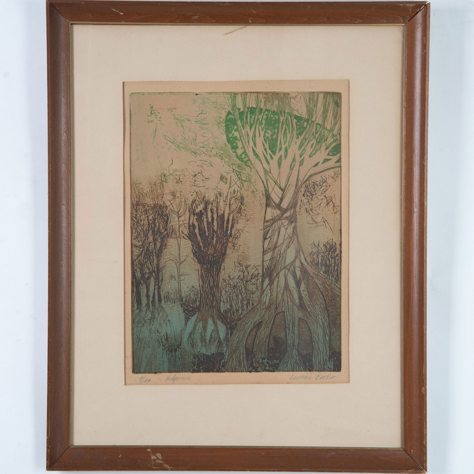 Laurence Barker, Original Color Etching on Laid Paper Signed (1 of 6)