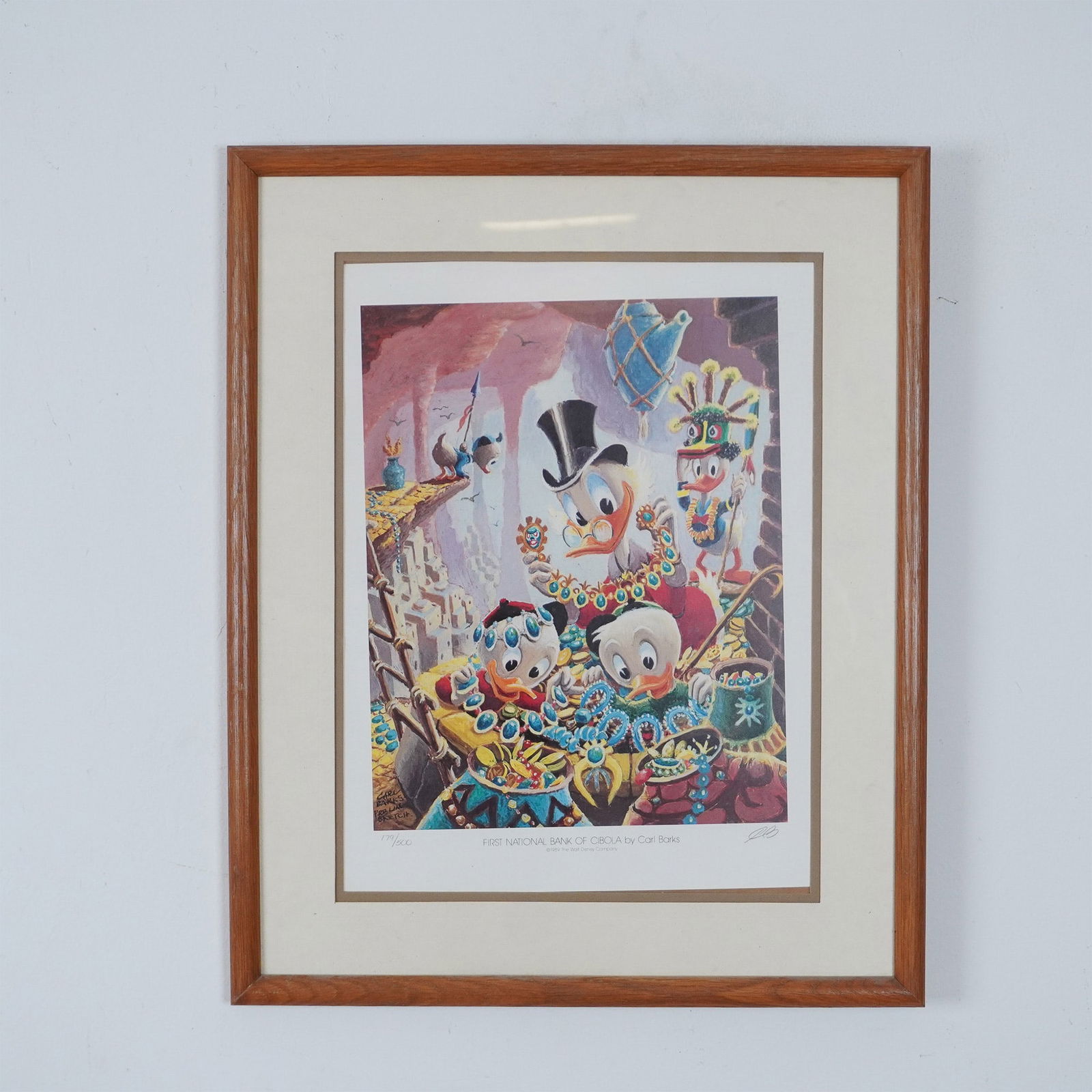 Carl Barks, Limited Edition Disney Lithograph, Signed (1 of 4)
