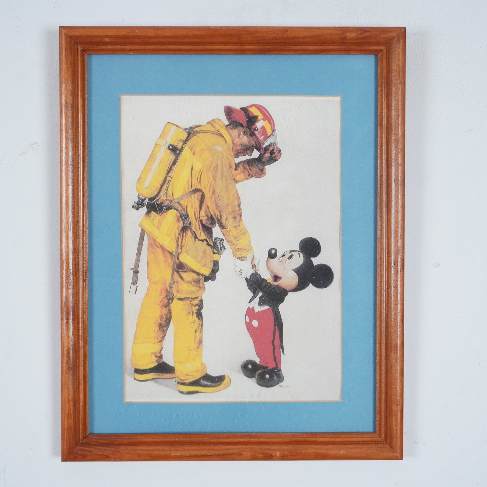 Charles Boyer, Disney Tribute to Firefighters Poster: This charming poster by Charles Boyer, an American illustrator and artist renowned for his work with Disney, exemplifies his iconic style. Boyer created memorable artwork for Disney theme parks, promo
