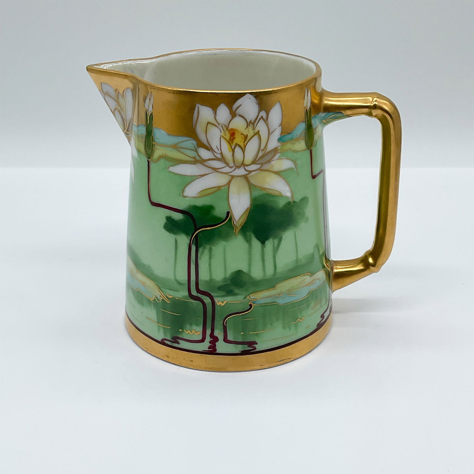 Pickard China Hand-Painted Porcelain Water Lily Pitcher (1 of 3)