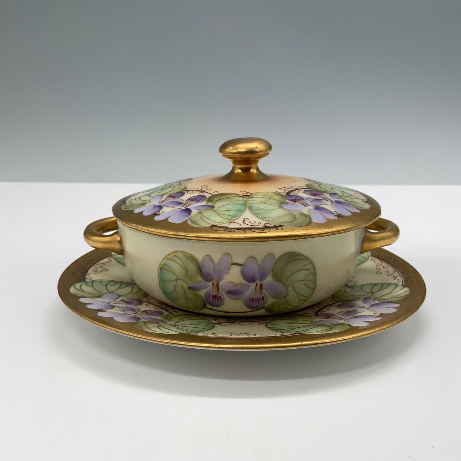 Pickard Covered Dish and Underplate, D & Co France (1 of 5)