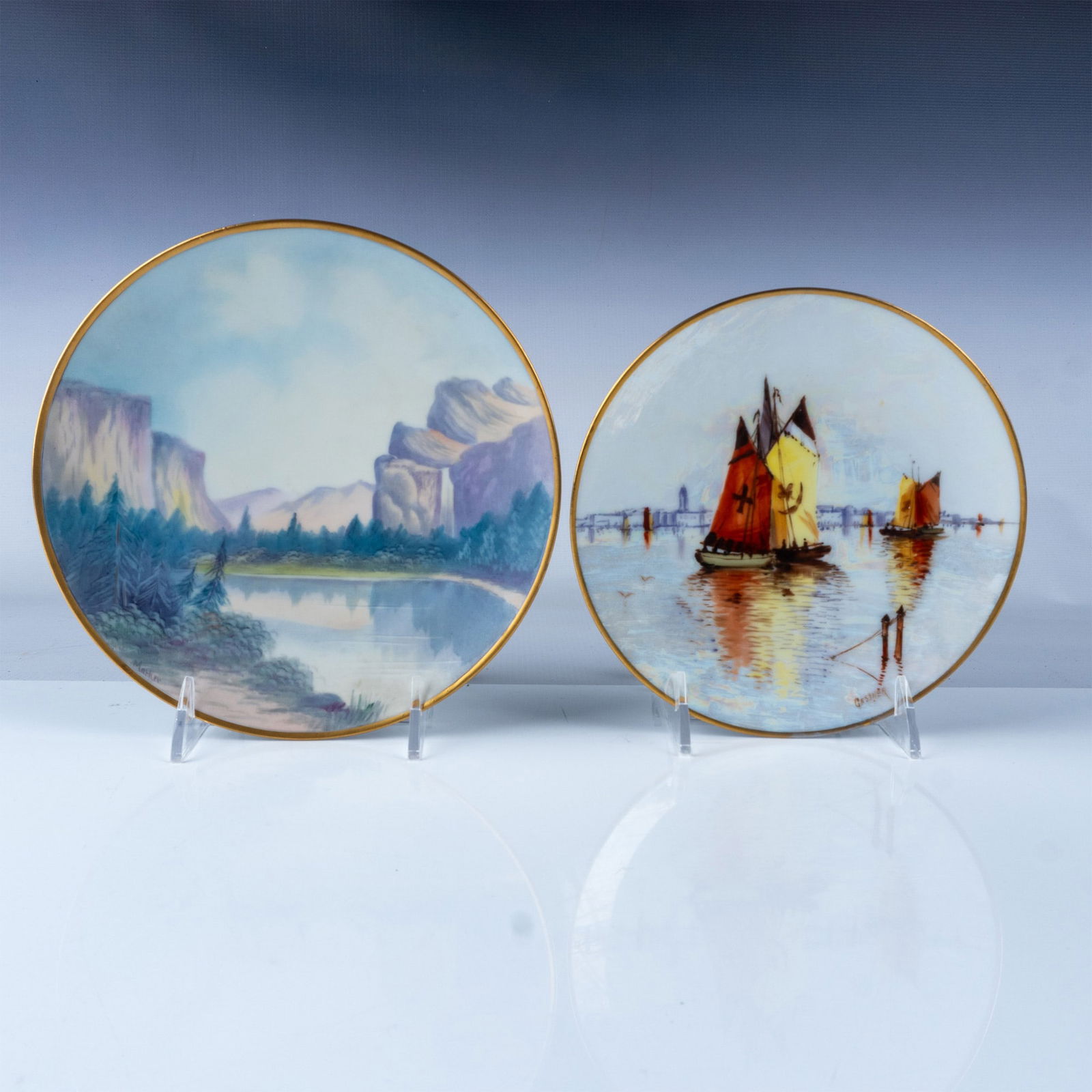 2pc Thomas Bavaria and Pickard Hand-Painted Plates (1 of 7)