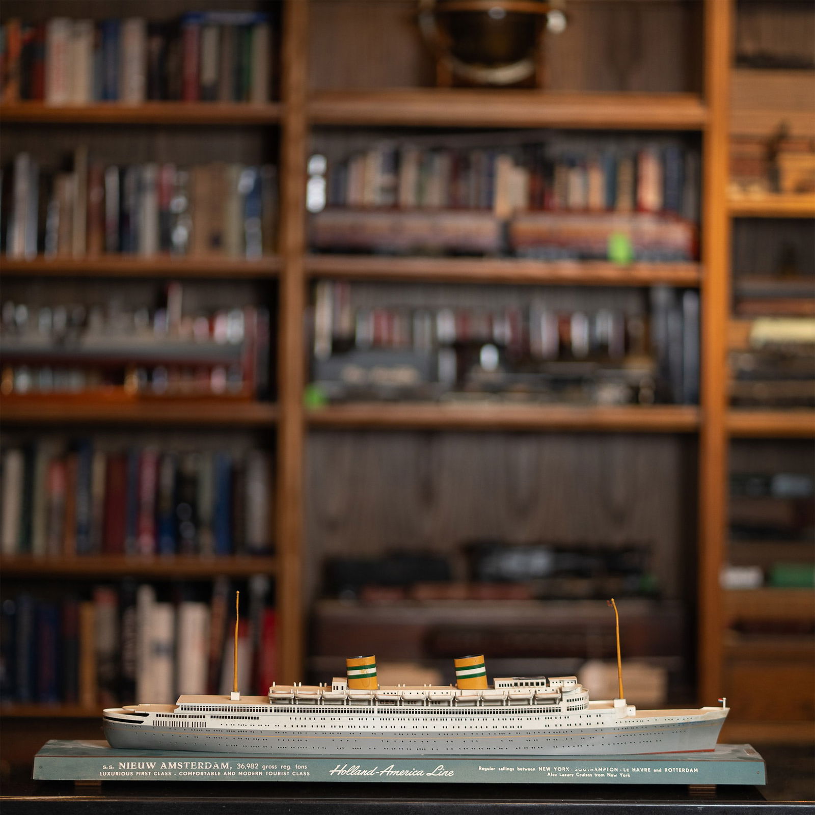 Holland-America Line SS Nieuw Amsterdam Ship Model Display (1 of 8)