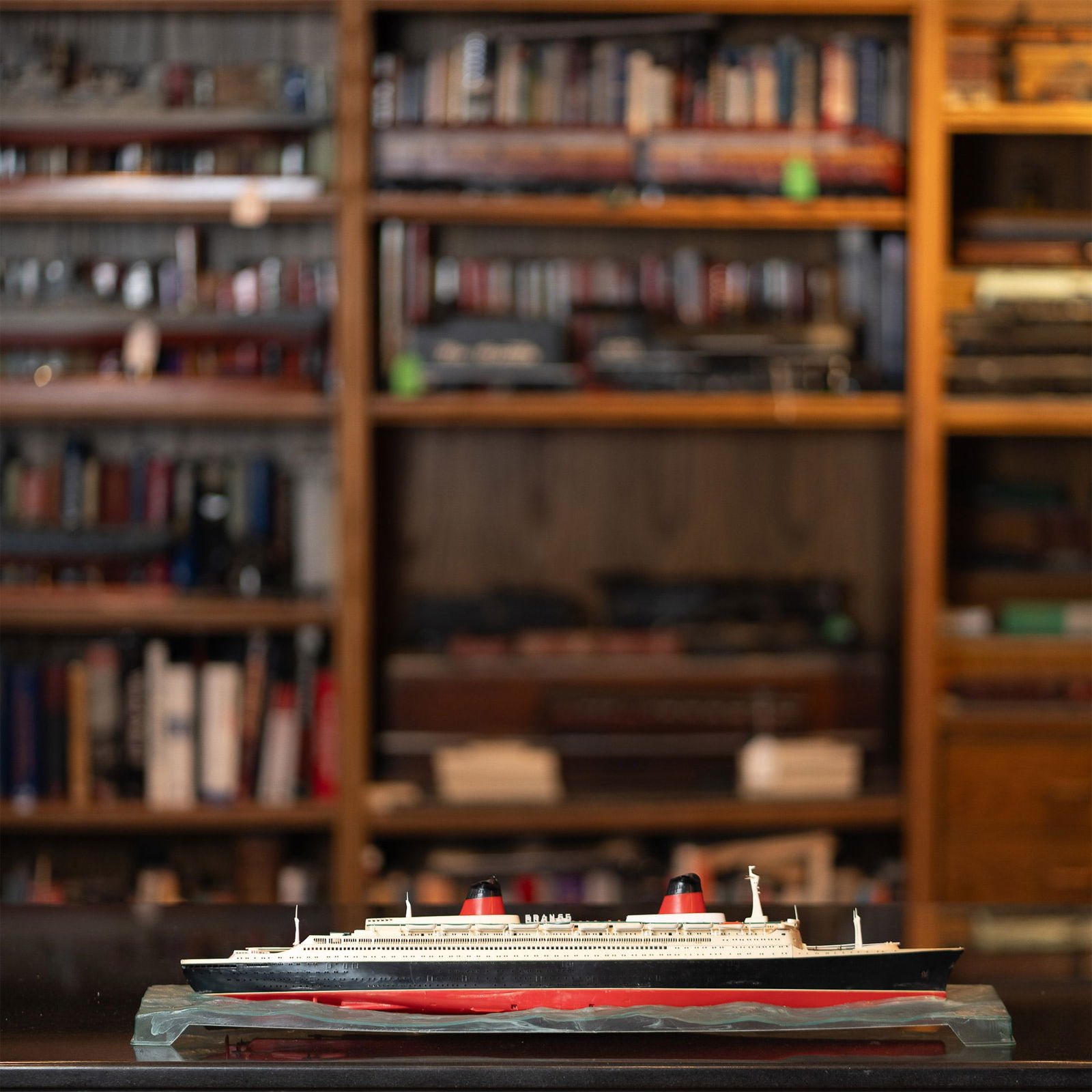 2 Handmade Models of the SS France, 1960s Luxury Ocean Liner (1 of 8)