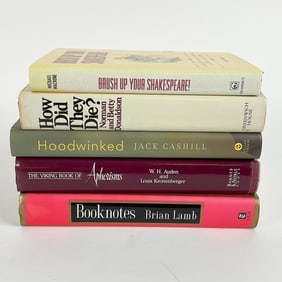 5pc Hardcover Book Collection on Literature and Culture