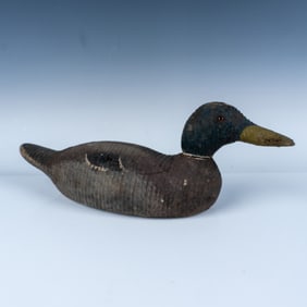 Vintage Hand Carved Wooden Duck Decoy