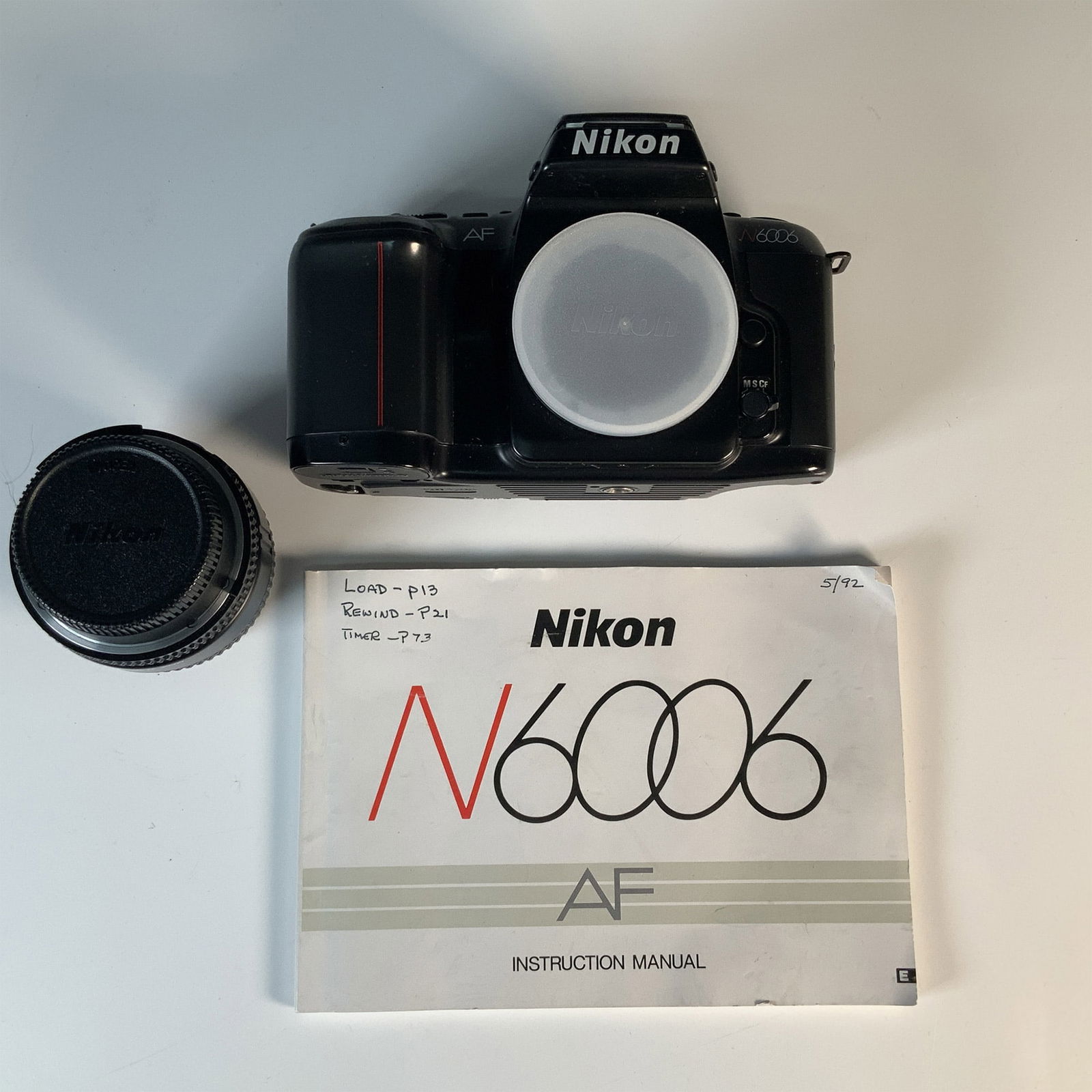 2pc Nikon N6006 AF 35mm Camera with Nikon AF Nikkor 24mm (1 of 2)