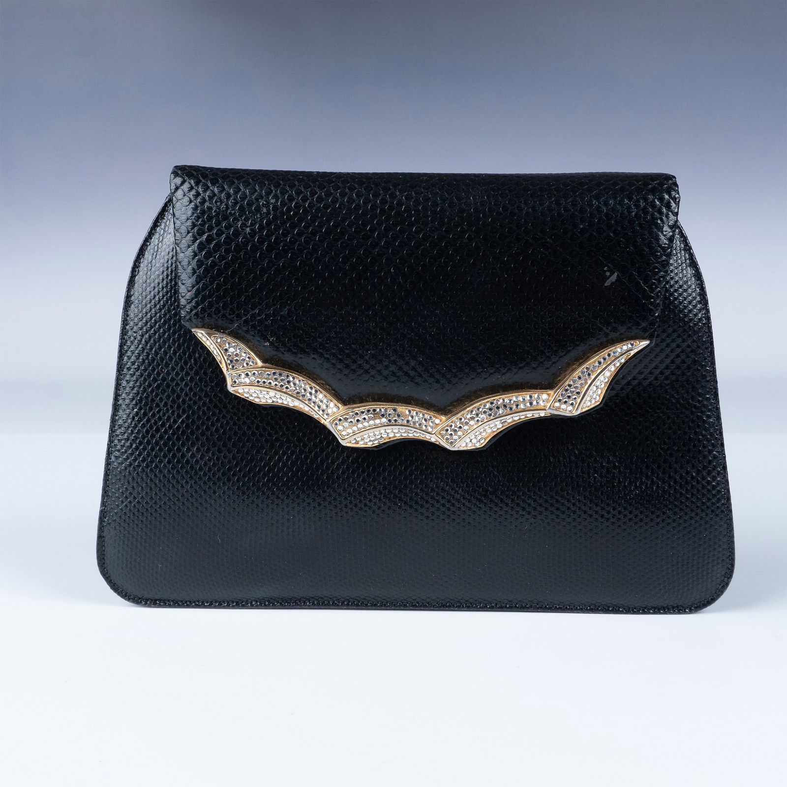 Judith Leiber Black Leather Evening Bag with Accessories (1 of 8)