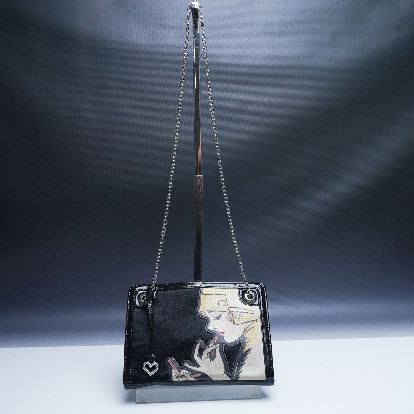 2pc Brighton Leather and Faux Fur Purse and Wallet (1 of 9)