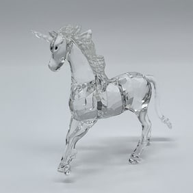 Swarovski Standing Unicorn Figurine 630119 with Original Box