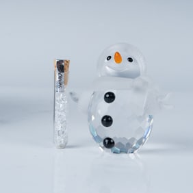 Swarovski Crystal Snowman Figurine