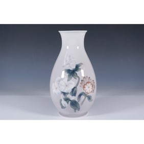Bing & Grondahl Floral Porcelain Vase