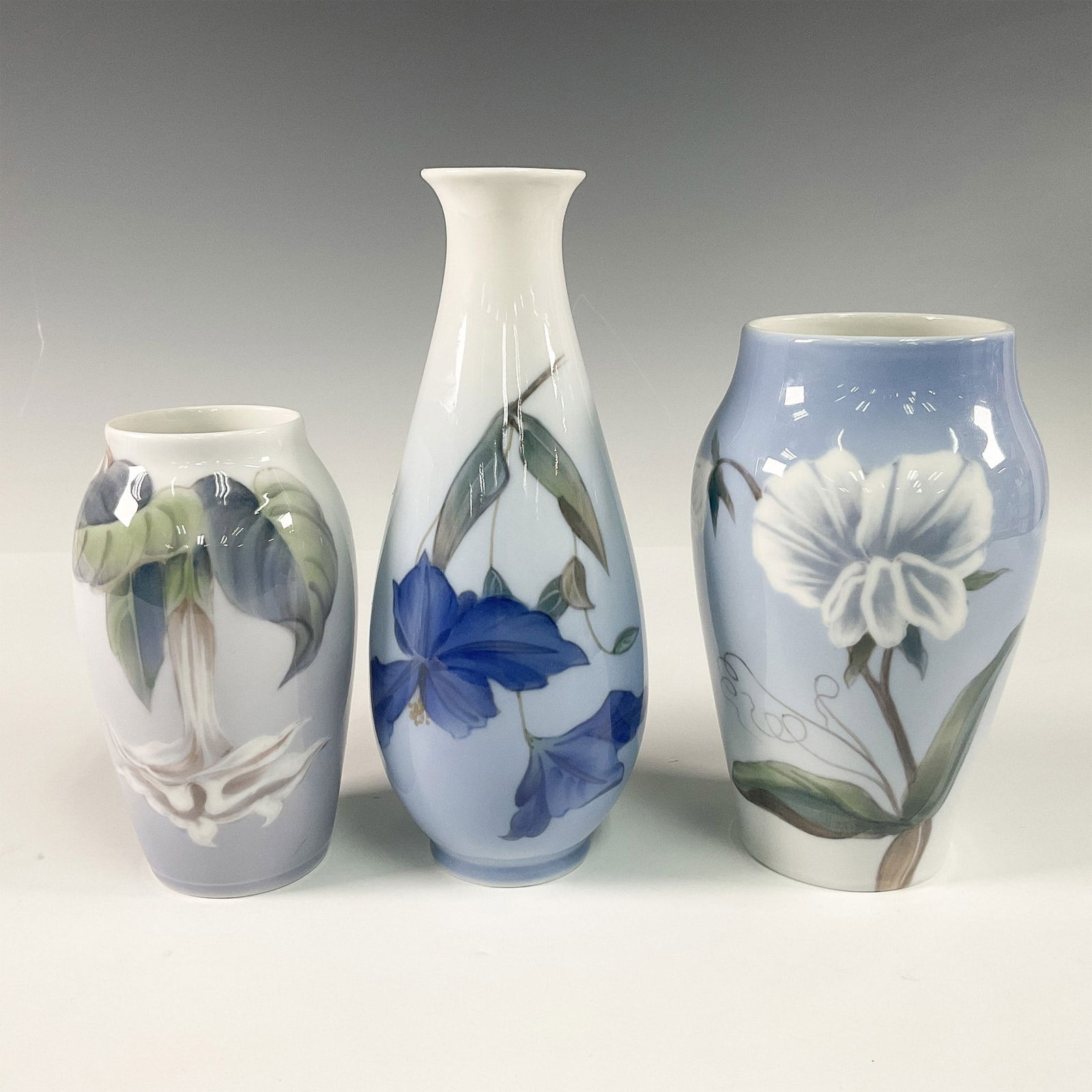3pc Royal Copenhagen Floral Design Vases (1 of 5)