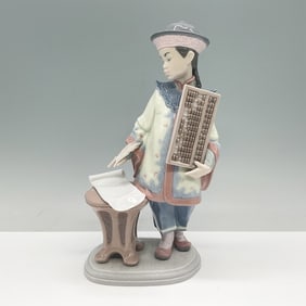 Lladro Porcelain Figurine, Asian Scholar 01006177