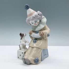 Lladro Porcelain Figurine 1005279, Pierrot with Concertina