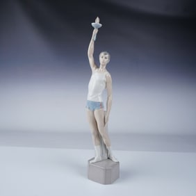 Lladro Porcelain Figurine, Torch Bearer 1005251