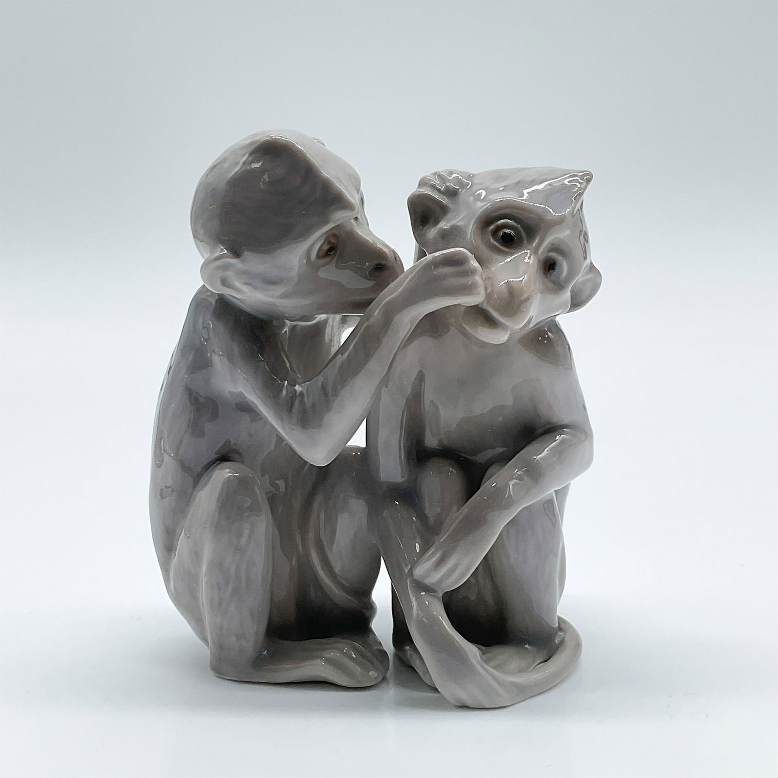 Bing & Grondahl Porcelain Figurine, Grooming Monkeys (1 of 3)