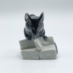 Royal Copenhagen Porcelain Figurine, Mouse with Cheese